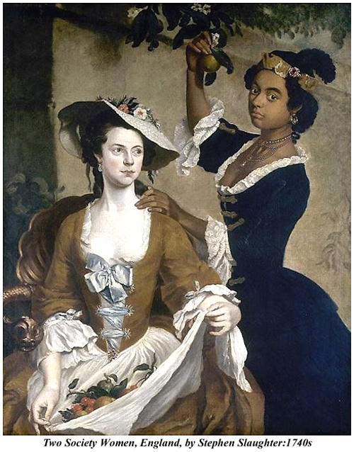 Two Society Women England Stephen Slaughter 1740s